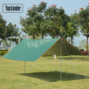 Outdoor camping canopy tent silver-coated sunscreen rainproof UV portable thickened awning pergola wholesale