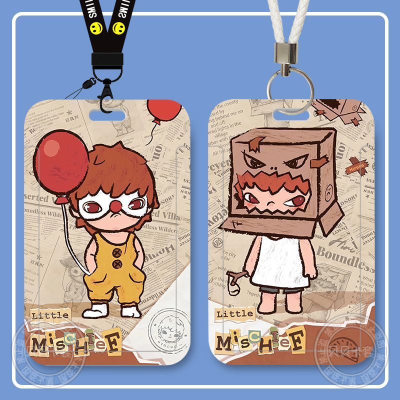 Bubble Mart Ono Hirono Card Holder Campus Student Meal Card Bus Work Id Card Brand Protective Cover