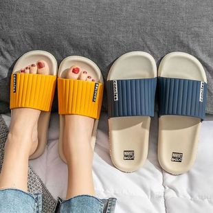 2024 new slippers men's summer fashion indoor home non-slip bathroom couples Korean version of soft bottom sandals wholesale