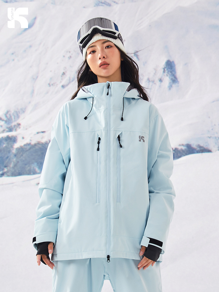 Cool Peak Ski Suit Set 2024 New Winter Women's and Men's Professional Purple Jacket Waterproof Snowboard and Ski Equipment