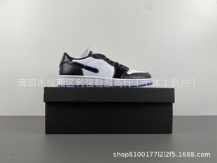 Putian AJ1 low-top men's and women's basketball shoes, high version AJ1 low-top black red yellow toe cross-border factory direct sales