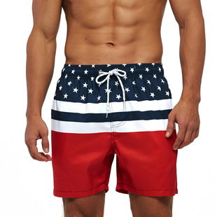[High quality mesh cloth] new 3D printed Flamingo fruit series Amazon burst men's beach pants