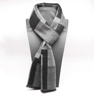 2024 Autumn and Winter Simple Fashion All-match Style Warm High-grade Sense Scarf Windfall Casual British Style Scarf
