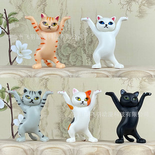 5 coffin cat pen holder trembles cute hands up enchanting cat dancing cat everything can be cat ornaments