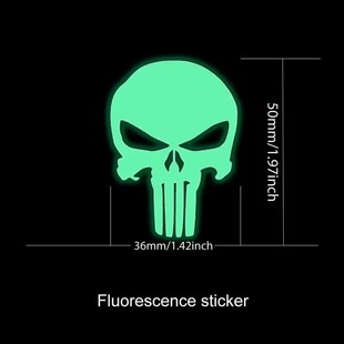 Foreign trade new skull car stickers hood car stickers side door car stickers reflective decoration car motorcycle helmet stickers