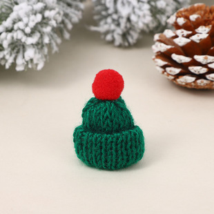 Mini Christmas Hat Mini Wool Hat DIY Hair Accessories Christmas Doll Bottle Finger Hat