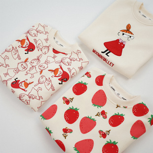 Mother's Daughter Girl Baby's Sweater 2024 New Style Little Girl's Autumn Top Children's Autumn Outer Wear Children's Clothing