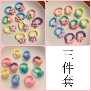 Free Shipping Baby's Hair Ring Does Not Harm Women's Children's Hair Accessories Cute Cartoon Girl's High Elastic Thumb Ring Head Rope