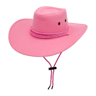 European and American Explosions Suede Western Denim Hat Wholesale British Retro Jazz Hat Outdoor Travel Knight Top Hat