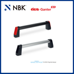Nbk Elesa Evh-An Tubular Handle Oval Section High-Tech Polymer and Aluminum Machinery Spare Parts
