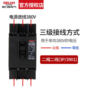 Delixi Molded Case Circuit breaker DZ15-40 DZ15-100 2901 3901 2p/3p 40/63/100A