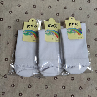 Children's white socks mid-tube lace socks girls cotton socks students dance socks wholesale