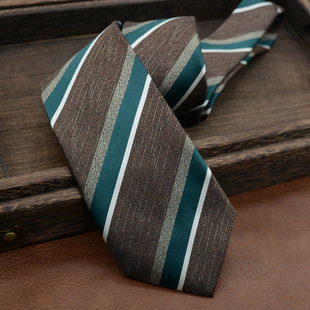 Tie men's formal wear Korean style gentleman British Brown retro European and American style 8CM hand-made student work business wear