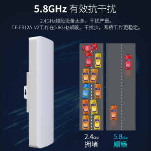 COMFAST E312A 5,8 г передача на большие расстояния 300 м беспроводной мост на открытом воздухе 10 км проект мониторинга CPE
