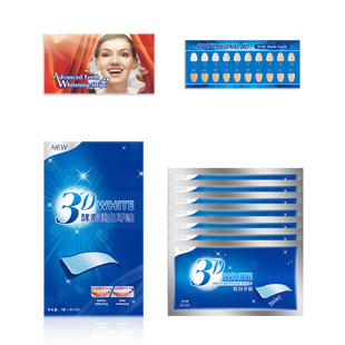 Whitening Teeth Sticker WHITE Dazzling Teeth Sticker 3D5D9D Teeth Whitening, Yellow Removal and Decolorization Sticker 7 to 14 to One Piece