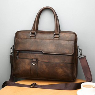 Men's Handbag Business Shoulder Bag Crossbody Bag Men's Official Briefcase A4 Office Travel Backpack