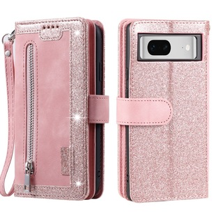 Suitable for Google PIXEL 9 PRO Nine Card Zipper Phone Leather Case Google 8A/7A/6A Card Phone Case Tide