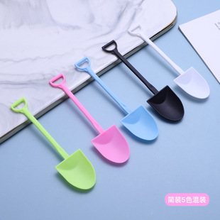 Disposable ice cream spoon cake sundae ice cream pudding dessert spoon independent dessert shovel spoon creative pot