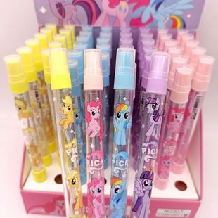 New Cartoon Pony Polly Spray Pen Students Summer Spray Alcohol Disinfection Writing Smooth Neutral Pen