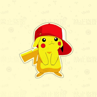 Cartoon Pokemon Surrounding Pokemon Pikachu Acrylic Brooch Cute Bag Decorative Pendant
