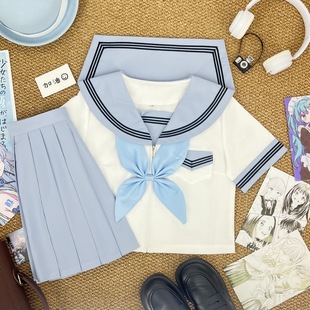 [Cloud Cold] Original Orthodox Japanese Style Jk Uniform Preppy Style Middle Uniform Class Uniform Spring and Summer Graduation Uniform Sailor Uniform