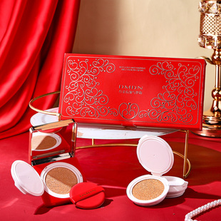 DMDN Red Gold Anti-Wrinkle Air Cushion Cream Clear and Easy to Push Open Clear and Clean, No-card Powder Makeup Effect Lasting Air Cushion BB