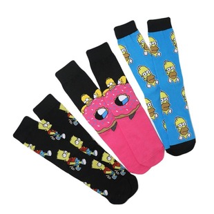 New Pusen Cartoon Animation Socks Cotton Mid-barrel Film Animation Socks Long-barrel Personalized European and American Men's and Women's Socks Cross-border Socks