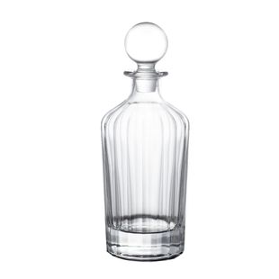 New Factory Wholesale Glass Wine Bottle Whiskey Bottle Independently Developed Design 850ml Vertical Stripesd Wine Bottle