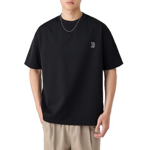 Tide brand short sleeve T-shirt men's summer MLB with heavy 260g round neck loose leisure cotton source factory in stock wholesale