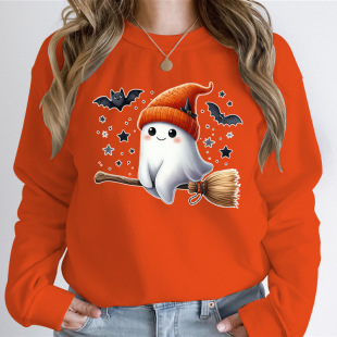 Witch Ghost Cute The Boo Graphic Pullover for Women Creative