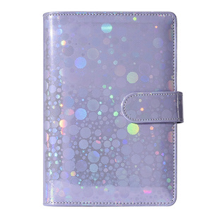 Macaron a6pu Gimono Sequins Leather Loose-leaf Bookkeeping Notebook Wholesale Creative Cash Budget Handbook