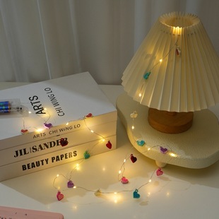 New DIY copper wire lamp love lamp string gift box decoration ins style girl heart hand decoration indoor lamp string