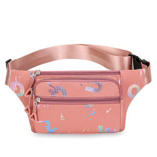 Waist Bag Women's Multifunctional Large Capacity Water-repellent Running Outdoor Sports Mobile Wallet Men's Oxford Cloth Cashier Bag