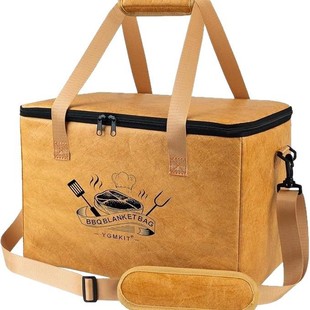 DuPont paper insulation bag custom barbecue bag cross border Amazon large capacity meat insulation picnic barbecue insulation bag