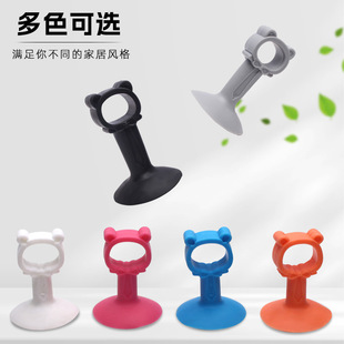 Door suction non-perforated new handle anti-collision mat silicone mat door stop door touch floor suction toilet suction wall door top door resistance