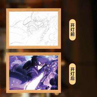 Assassin Wu Liuqi Animation Peripheral Luminous Painting Family Picture Bedroom Accompanying Sleeping Nightlight Secondary Dormitory Luminous Painting