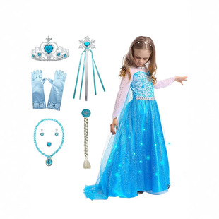 2024 new girls autumn Aisha princess skirt 3-6 short sleeve summer dress princess clothes cos clothing