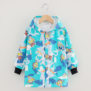 New Children's Waterproof Overalls Autumn and Winter Middle and Big Children are Dressing Children's Aprons Baby Dining Clothes Primary School Students' Clothing