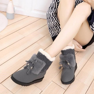 Snow boots Women's 2021 new winter Korean plus velvet tube students Korean warm trend women's cotton shoes