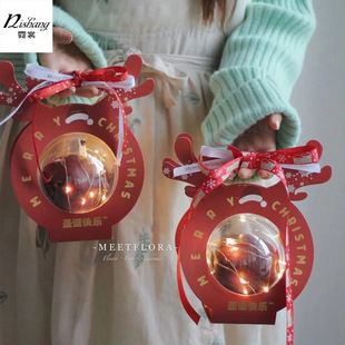 Christmas Apple Box Gift Box Christmas Eve Gift Ping An Fruit Portable Box Ping An Fruit Packaging Box Folding Box