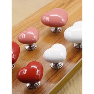 Color heart-shaped toilet press creative toilet toilet tank button auxiliary fashion love button