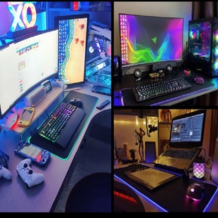 Игровой игровой офис светящийся RGB коврик для мыши