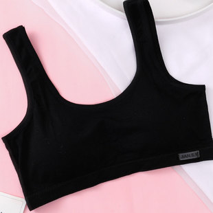 Spring and summer new underwear development period vest fixed Cup girls without steel ring anti-light student bra wholesale
