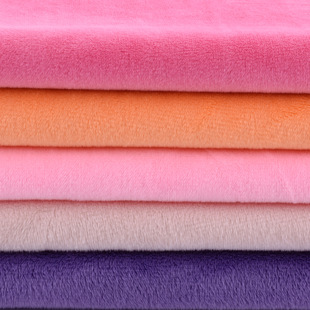 Crystal super soft polyester fabric super soft short plush cloth Crystal velvet clothing lining pillow knitted toy velvet fabric