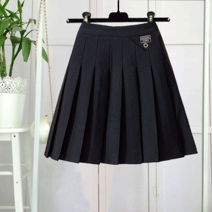 Girls Skirt Pleated Skirt Spring & Fall 2024 New Kidsren's Preppy Style Jk Skirt Versatile Summer Girl Skirt