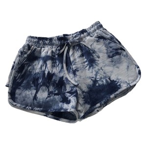 Dopamine Hot Pants Summer Women's Sweet and Spicy Loose Tie-Dye Wide Leg Pants Casual Sports Shorts Foreign Trade Ins