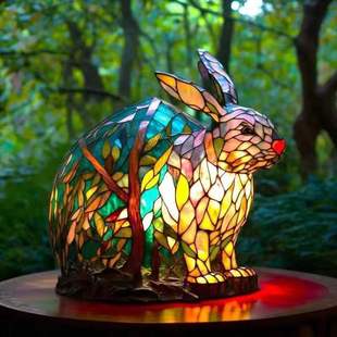 Cross-border New Magic Fantastic Animal Table Lamp Ornaments Resin Statue Creative usb Plug Switch Lighting Ornaments