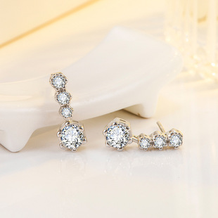 Korean drama is breaking up Song Huiqiao same style earrings silver needle summer New Elegant simple earrings factory wholesale