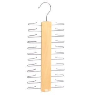 Factory Direct Supply Wooden Tie Rack Rotating Clothing Store Clothes Drying Rack Non-slip Traceless Wooden Clothes Rack Wholesale
