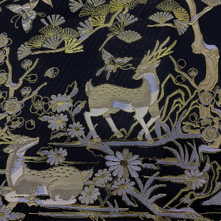 Factory Supply Animal Style Horse Face Skirt Fabric Children's New Year Dress Fabric Hanfu Heavy Industry Antique Fashion Fabric